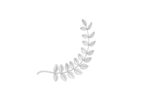 Prop310 Leaves Branch 3D 模型