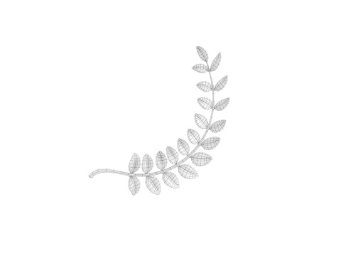 Prop310 Leaves Branch 3D Model