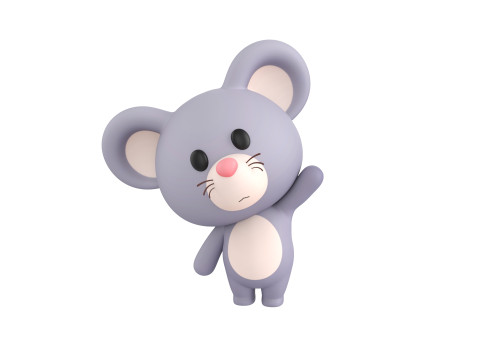 Character324 Rigged Mouse Modello 3D