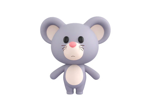Character324 Rigged Mouse 3D Model