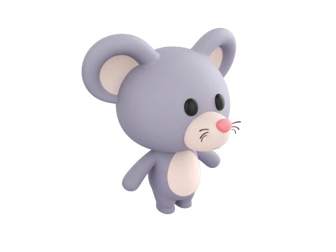 Character324 Rigged Mouse 3D Model