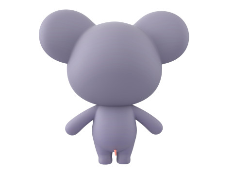 Character324 Rigged Mouse 3Dモデル