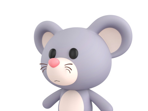 Character324 Rigged Mouse 3Dモデル