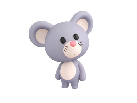Character324 Rigged Mouse 3D Model