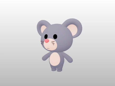 Character324 Rigged Mouse 3D Model