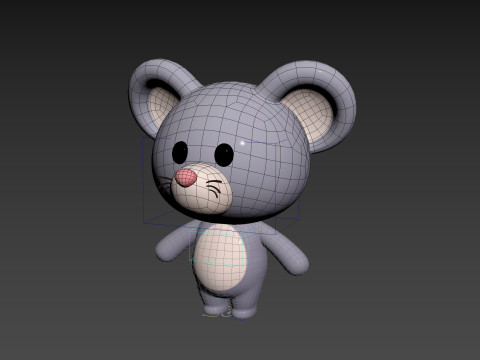 Character324 Rigged Mouse 3Dモデル