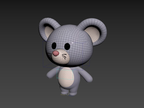 Character324 Rigged Mouse 3Dモデル