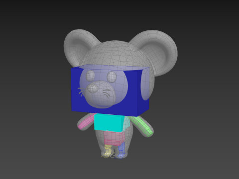 Character324 Rigged Mouse 3Dモデル
