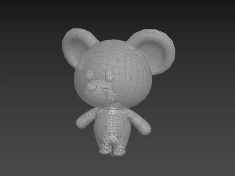Character324 Rigged Mouse 3D Model
