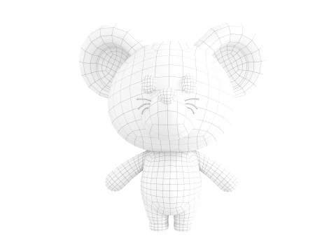 Character324 Rigged Mouse 3D Model