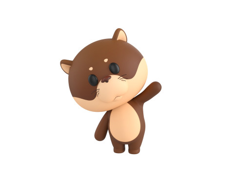 Character325 Rigged Otter 3D Model