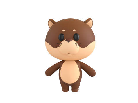 Character325 Rigged Otter 3D Model