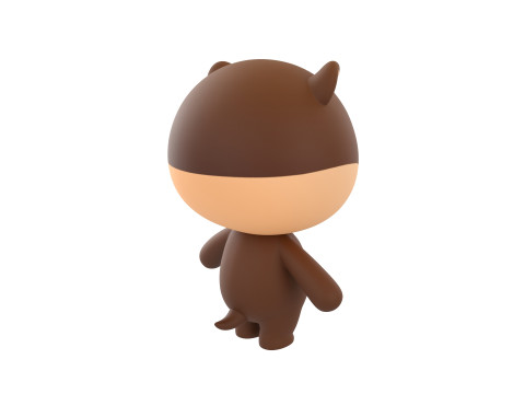 Character325 Rigged Otter 3D Model
