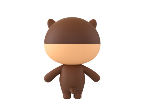 Character325 Rigged Otter 3D Model