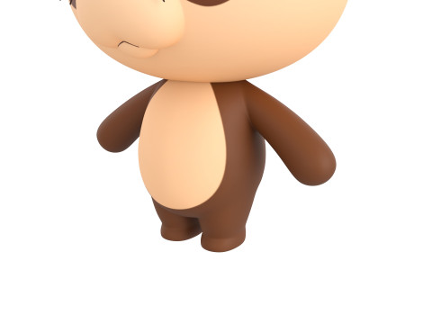 Character325 Rigged Otter 3D Model