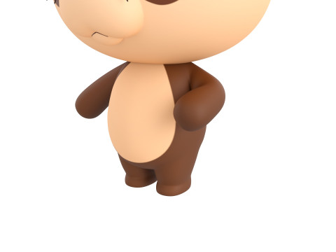 Character325 Rigged Otter 3D Model
