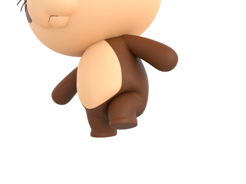 Character325 Rigged Otter 3D Model