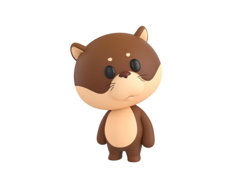 Character325 Rigged Otter 3D Model