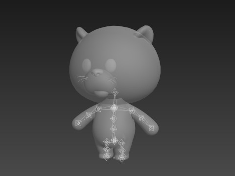 Character325 Rigged Otter 3D Model