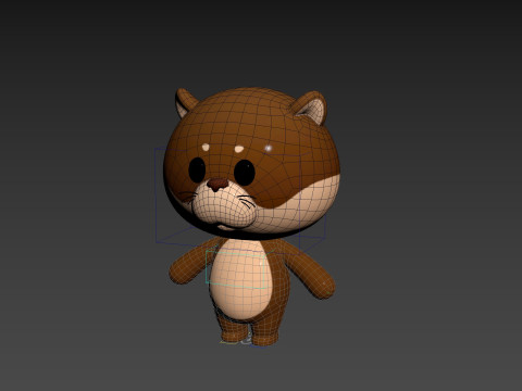 Character325 Rigged Otter 3D Model