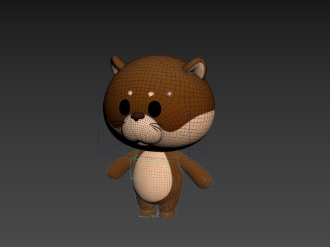 Character325 Rigged Otter 3D Model