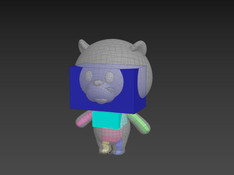 Character325 Rigged Otter 3D Model