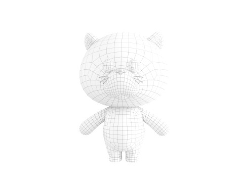 Character325 Rigged Otter 3D Model