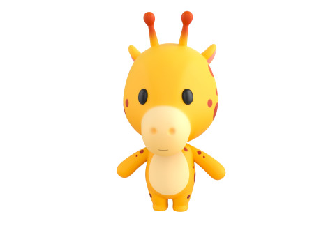 Character326 Rigged Giraffe 3D Модель