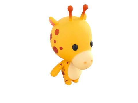 Character326 Rigged Giraffe 3D Model