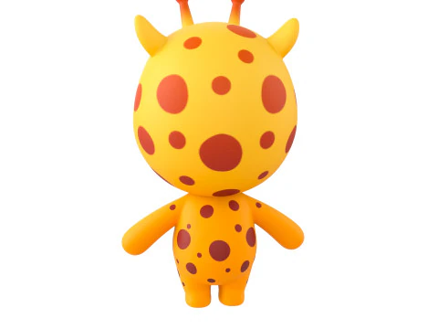 Character326 Rigged Giraffe 3D Model