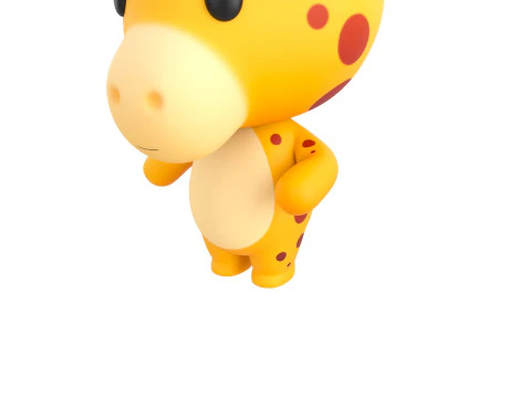 Character326 Rigged Giraffe 3D Model