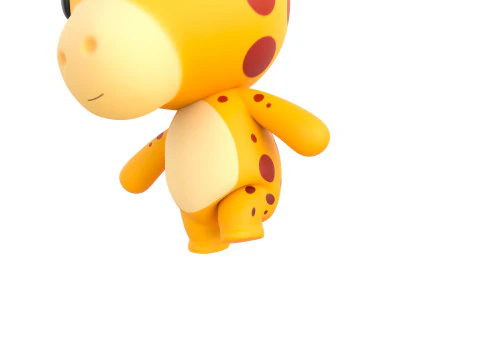 Character326 Rigged Giraffe 3D Model