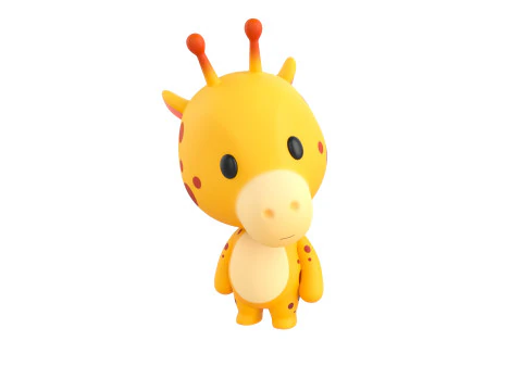 Character326 Rigged Giraffe 3D Model