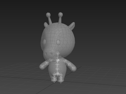 Character326 Rigged Giraffe 3D Модель