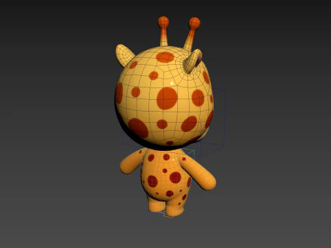 Character326 Rigged Giraffe 3D Model