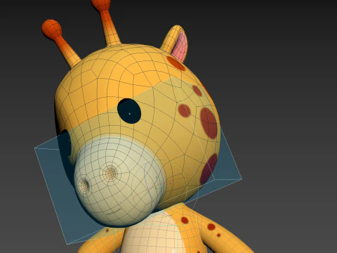 Character326 Rigged Giraffe 3D Model