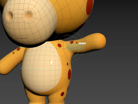 Character326 Rigged Giraffe 3D Model