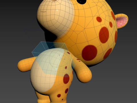 Character326 Rigged Giraffe 3D Model