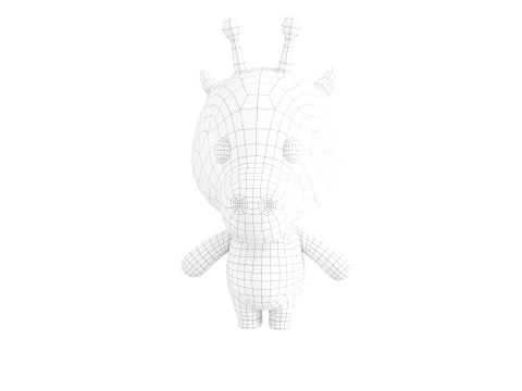 Character326 Rigged Giraffe 3D Model