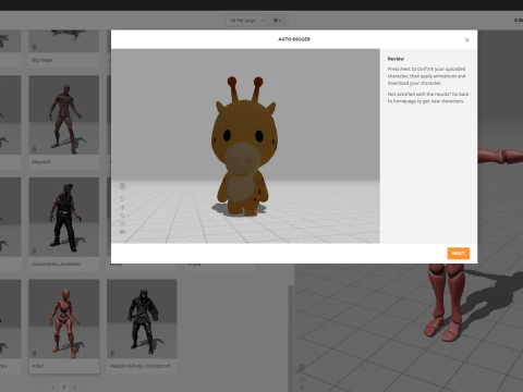 Character326 Rigged Giraffe 3D Model