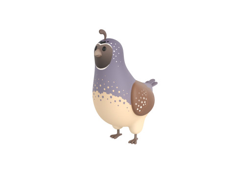 Character327 Quail 3D Model