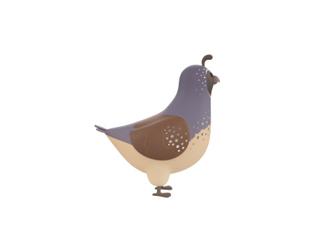 Character327 Quail 3Dモデル