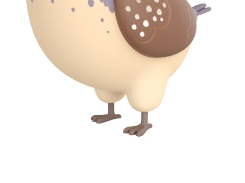 Character327 Quail 3Dモデル
