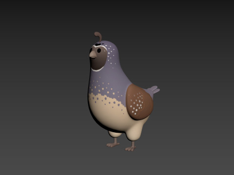 Character327 Quail 3Dモデル