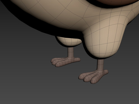 Character327 Quail 3Dモデル
