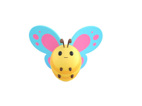 Character328 Butterfly 3D Model