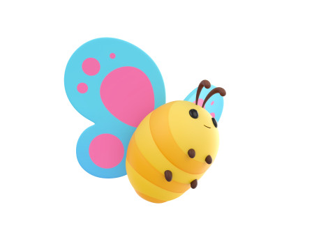 Character328 Butterfly Modelo 3D
