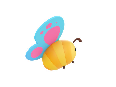 Character328 Butterfly Modelo 3D