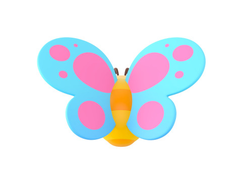 Character328 Butterfly Modelo 3D