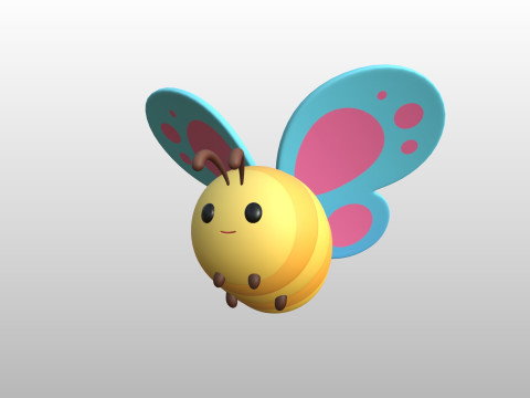 Character328 Butterfly Modelo 3D